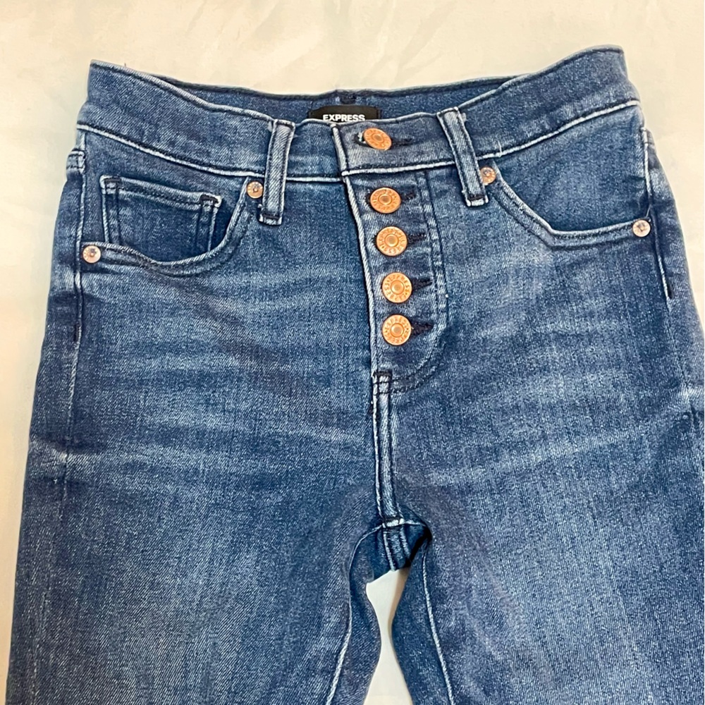 Express Mid Rise 00 R Jeans - Picture 3 of 4